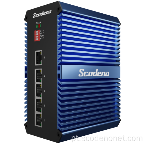 Industrial 5 porta 10/100base-t não gerenciado -40 ° C a 75 ° C interruptor Ethernet IP50 IP50